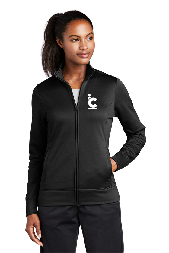 Women's IC Plain Logo Full Zip Pullover Sports Jacket