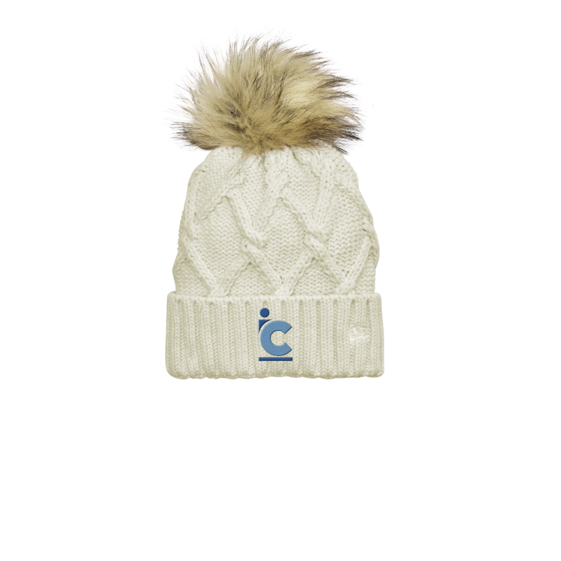 IC Plain Logo Knit Pom Pom Hat