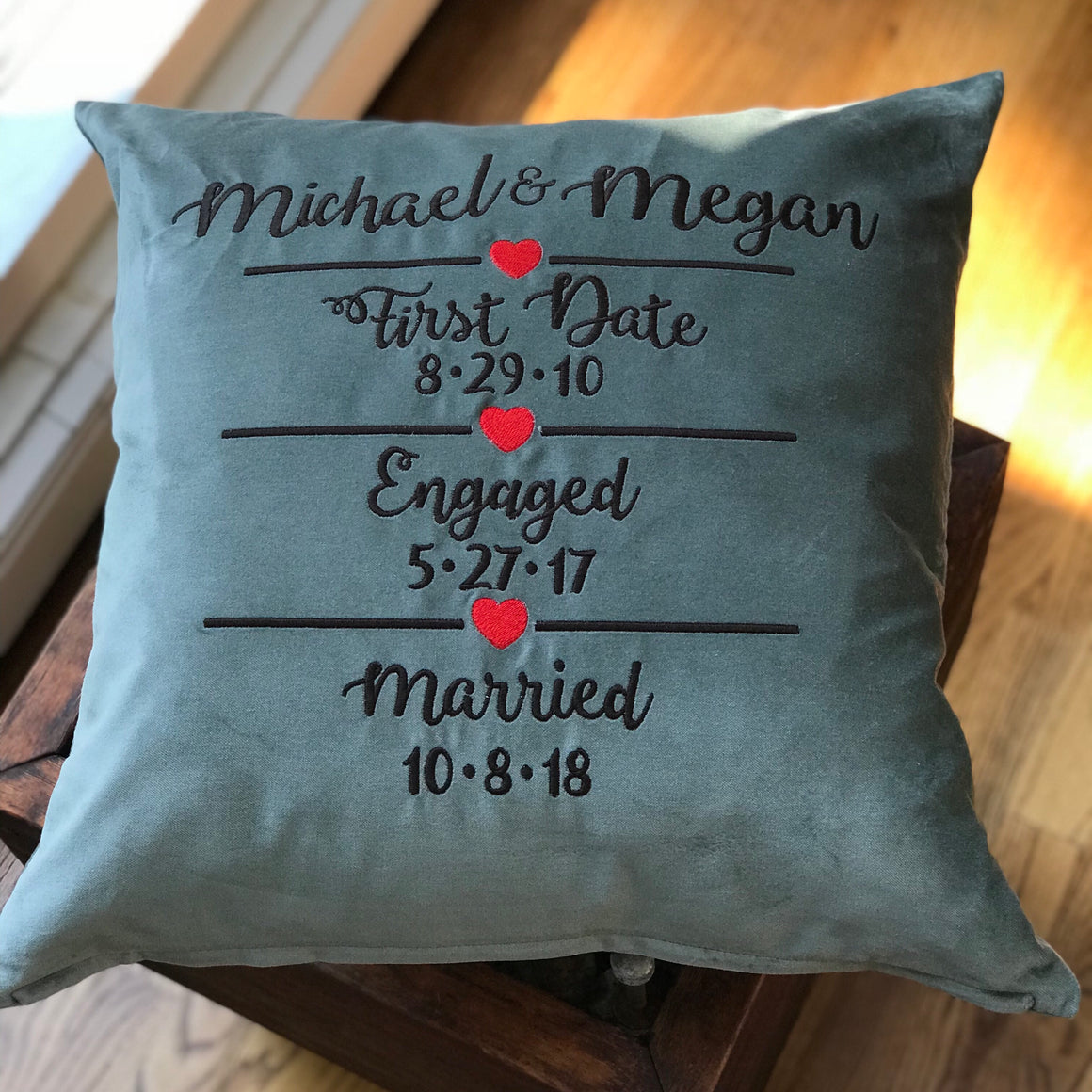Wedding Anniversary Pillows