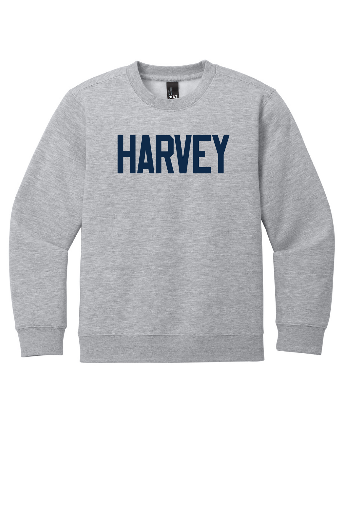 Harvey School Youth Pullover Crewneck Sweatshirt - Straight Block
