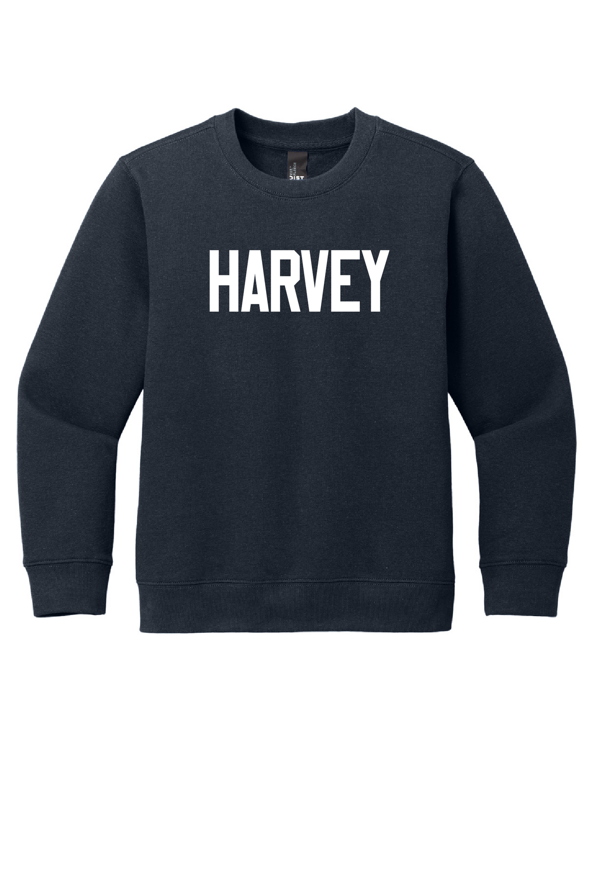 Harvey School Youth Pullover Crewneck Sweatshirt - Straight Block