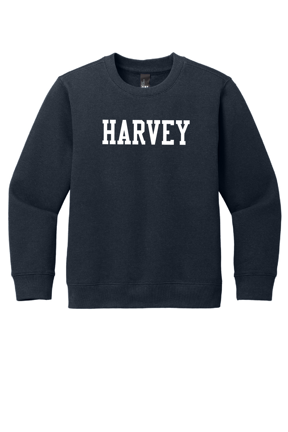 Harvey School Youth Pullover Crewneck Sweatshirt - Collegiate Straight