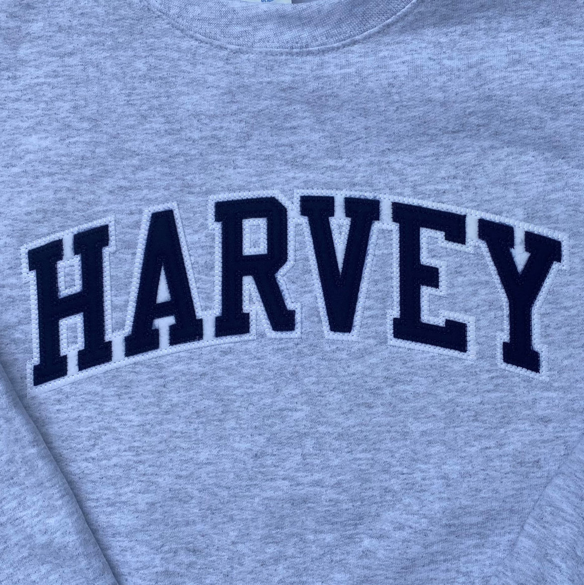 Harvey School Champion Vintage Applique Arc Logo Crewneck Sweatshirt