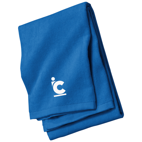 IC Plain Logo Personalized Beach Towel