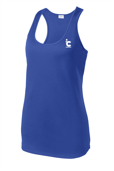 Women's IC Plain Logo Wicking Racerback Tank Top