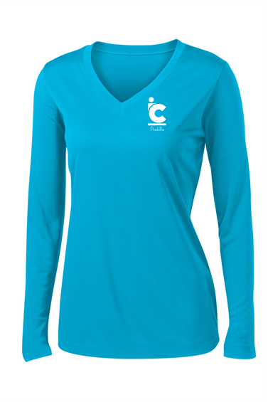 Women's IC Paddle Long Sleeve V Neck Wicking Tee