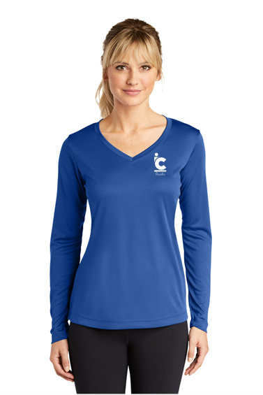 Women's IC Paddle Long Sleeve V Neck Wicking Tee