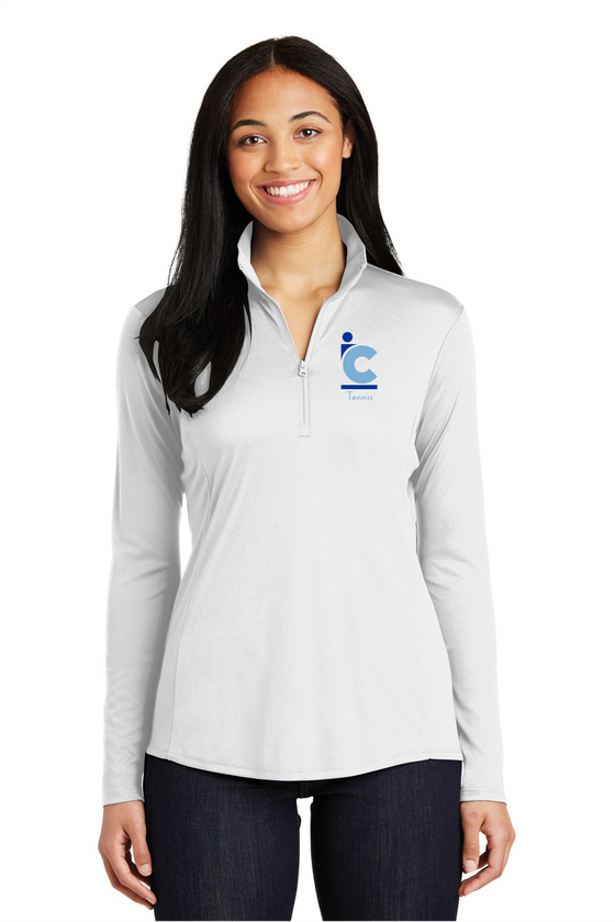 Women's IC Tennis Lightweight Wicking Quarter Zip Pullover