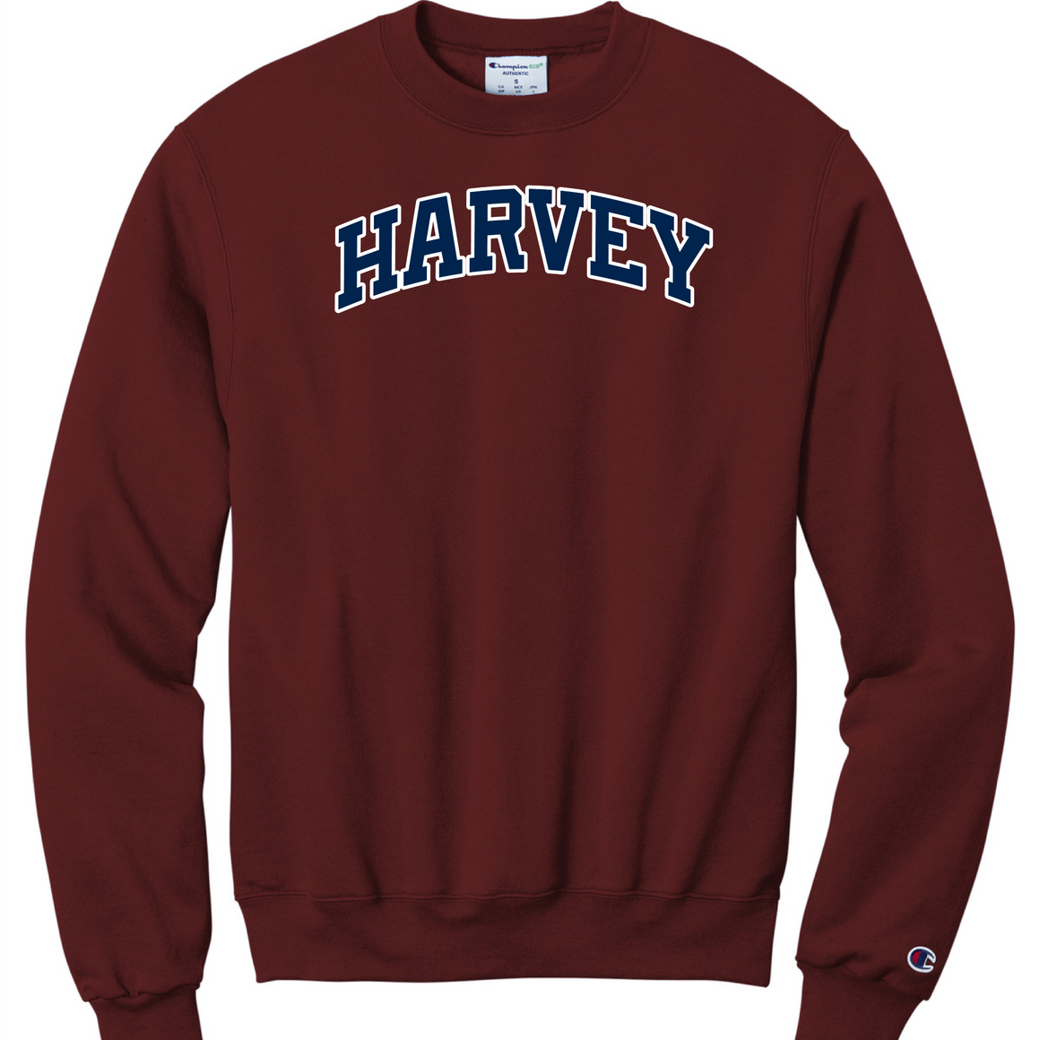 Harvey School Champion Vintage Applique Arc Logo Crewneck Sweatshirt