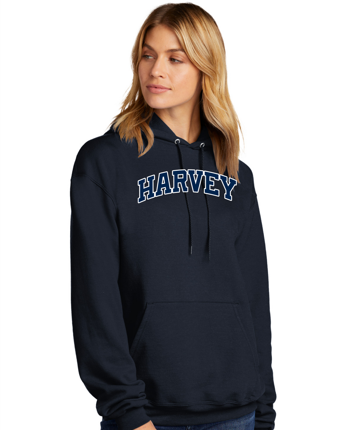 Harvey School Champion Vintage Applique Arc Logo Pullover Hoodie