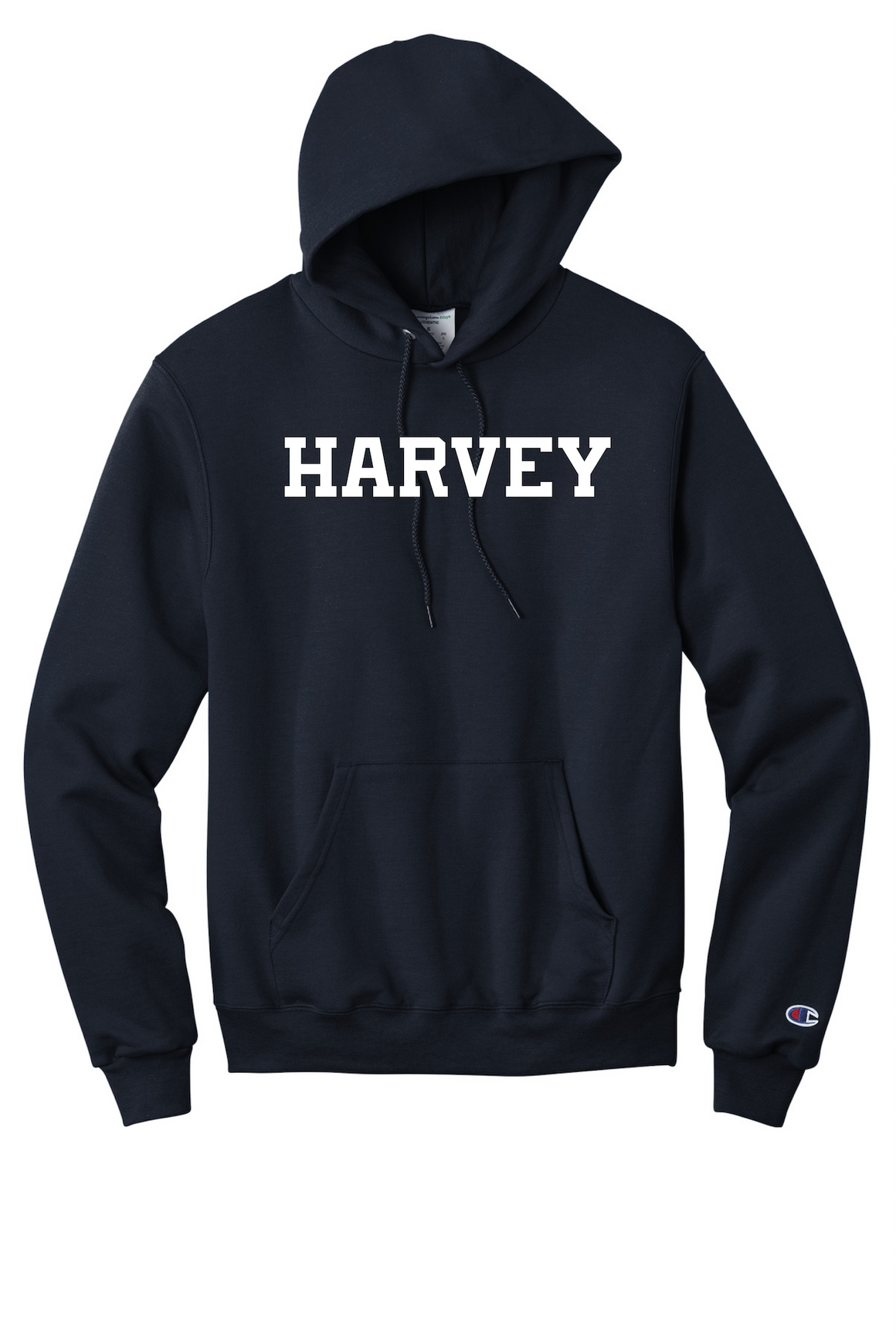 Harvey School Champion Straight Logo Pullover Hoodie