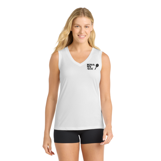 Kiss My Ace V Neck Tanks