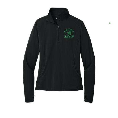 Aces Up Tennis Women's Quarter Zip Pullover Jacket