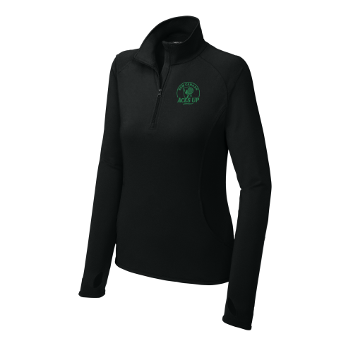 Aces Up Tennis Women's Quarter Zip Pullover Jacket