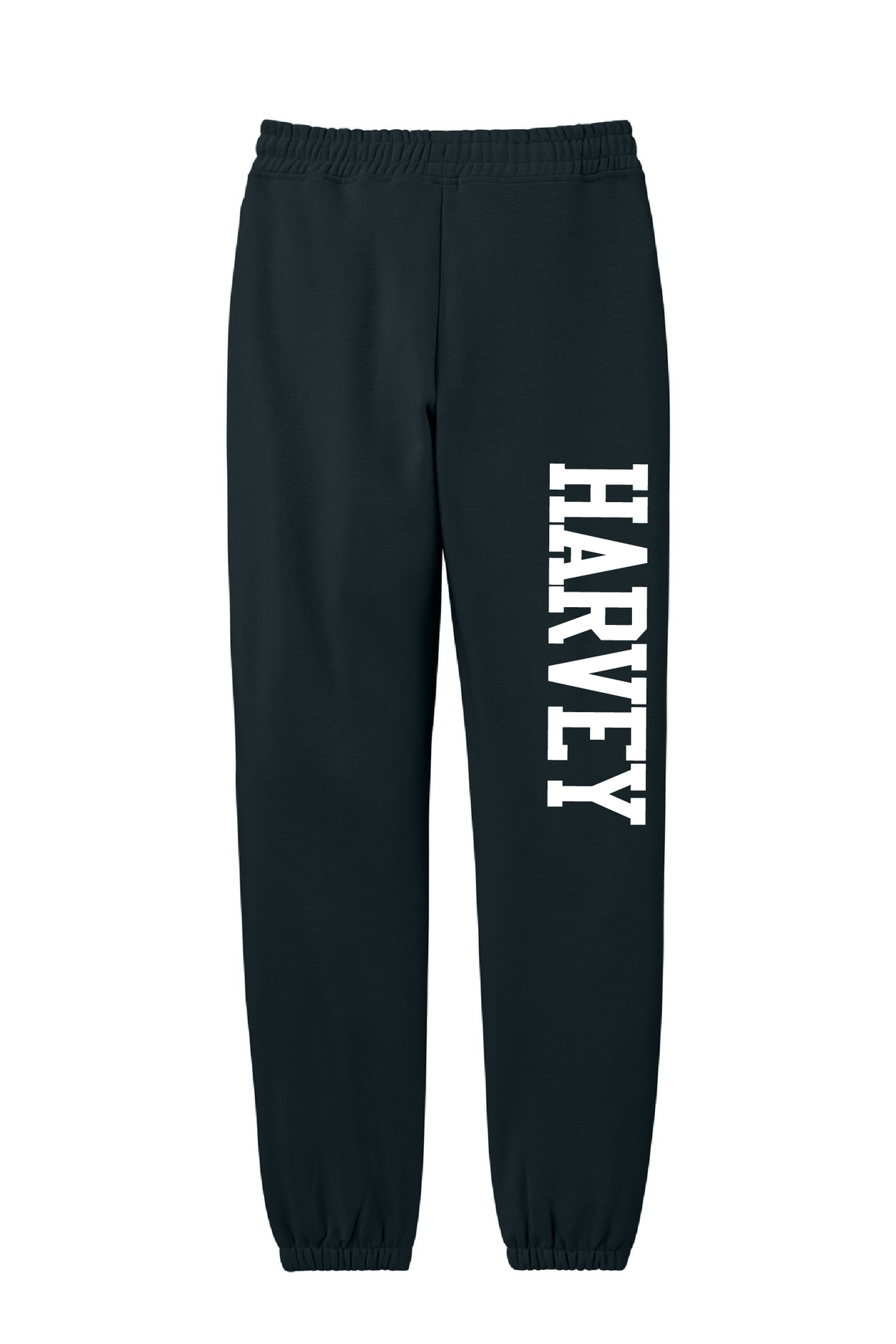 Harvey School Unisex Elastic Bottom Heavyweight Sweatpants Full Leg Collegiate Logo