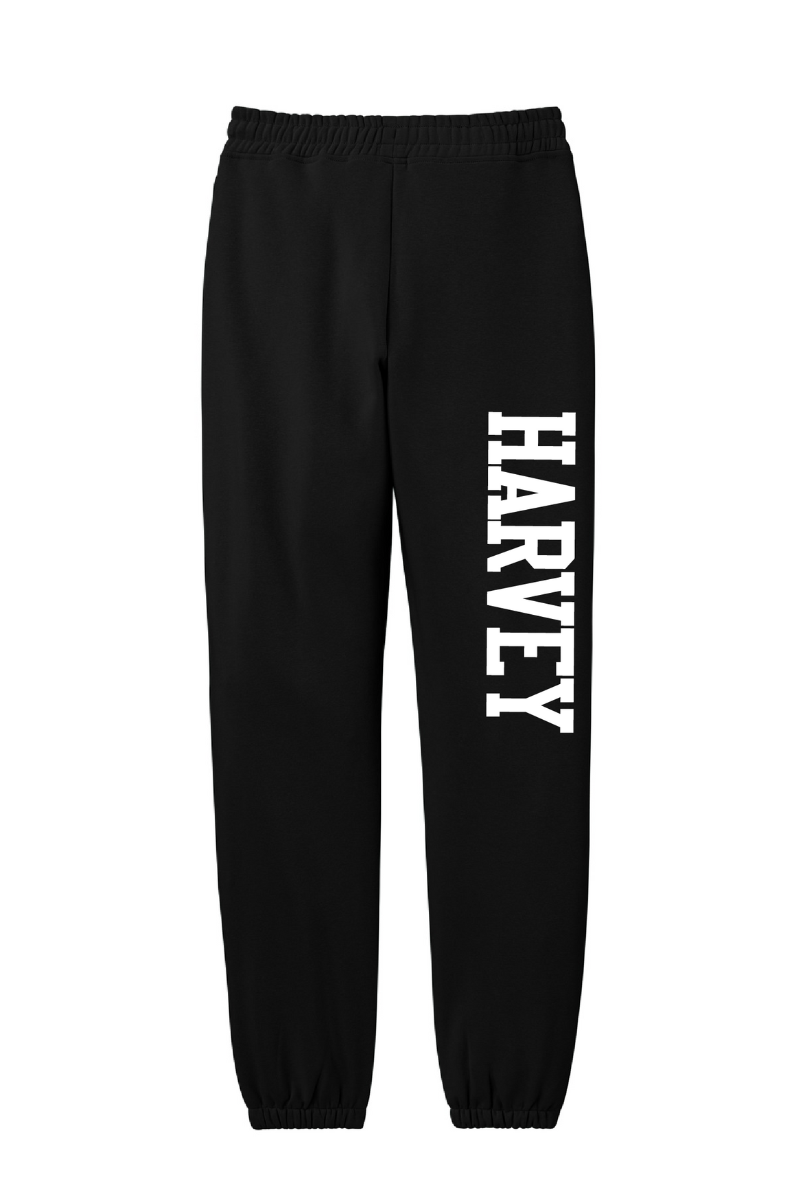 Harvey School Unisex Elastic Bottom Heavyweight Sweatpants Full Leg Collegiate Logo