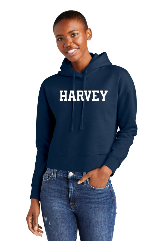 Harvey School Women's Cropped Pullover Hoodie