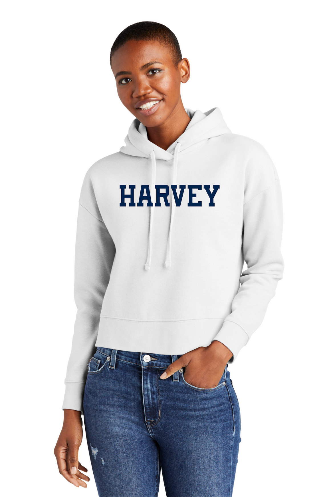 Harvey School Women's Cropped Pullover Hoodie