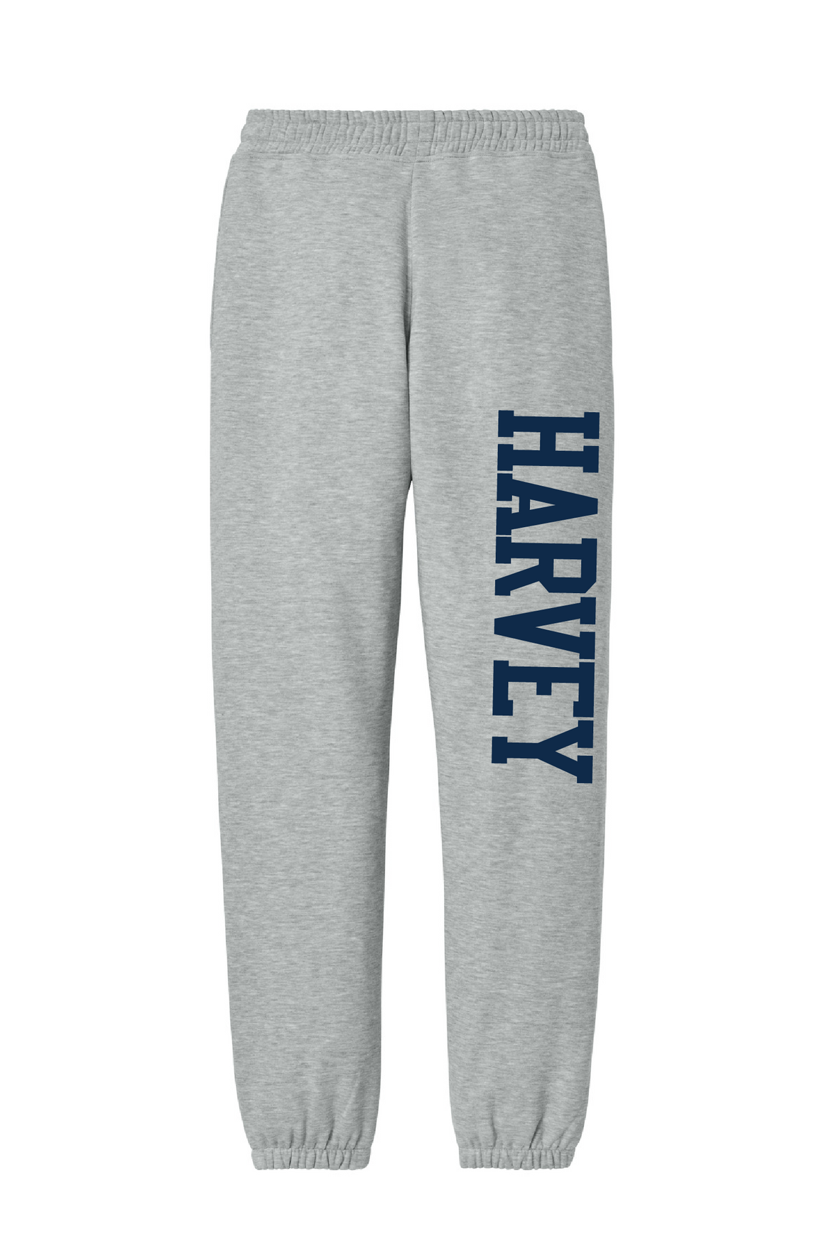 Harvey School Unisex Elastic Bottom Heavyweight Sweatpants Full Leg Collegiate Logo