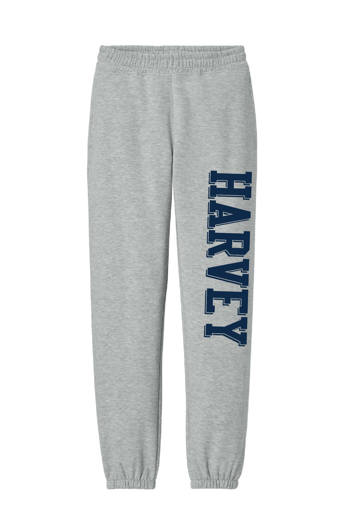 Harvey School Unisex Elastic Bottom Heavyweight Sweatpants Full Leg Outline Logo