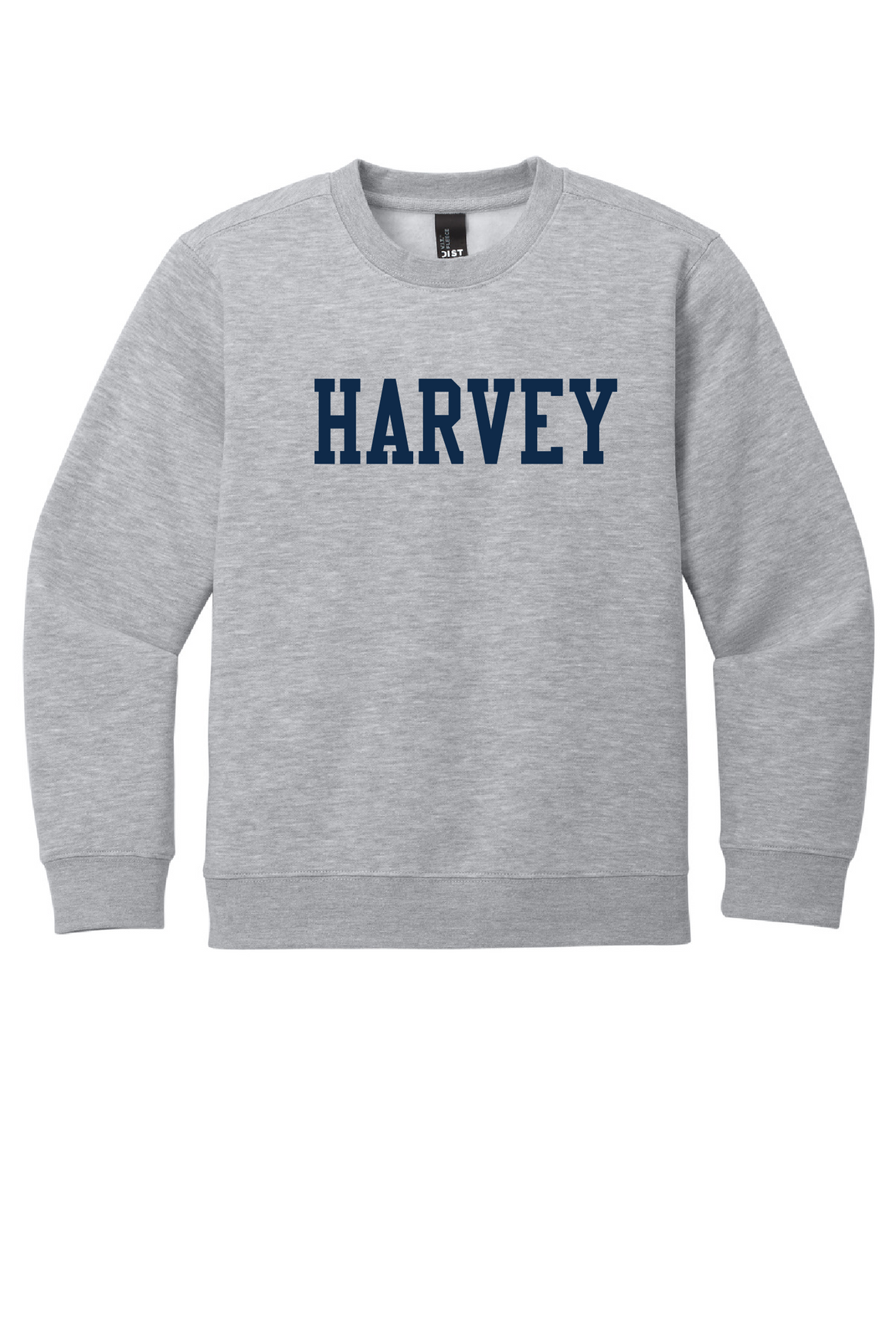 Harvey School Youth Pullover Crewneck Sweatshirt - Collegiate Straight