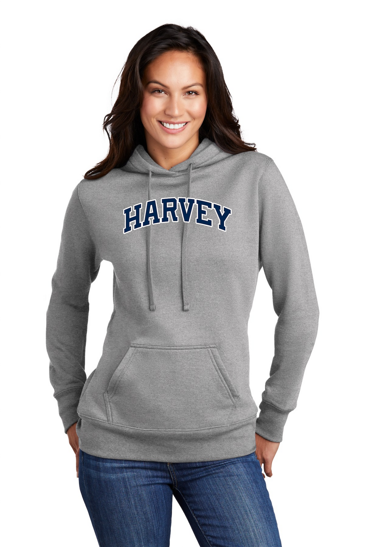 Harvey School Women's Vintage Arc Logo Applique Hoodie