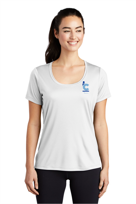 Women’s IC Tennis Wicking UV Protection Scoop Neck Tee