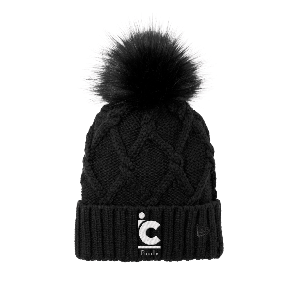 IC Paddle Knit Pom Pom Hat