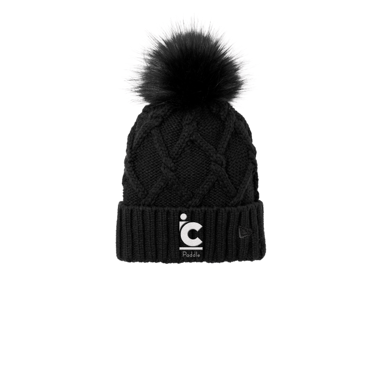 IC Plain Logo Knit Pom Pom Hat