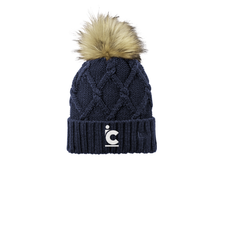 IC Plain Logo Knit Pom Pom Hat