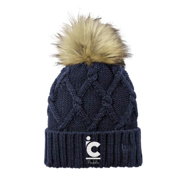 IC Paddle Knit Pom Pom Hat