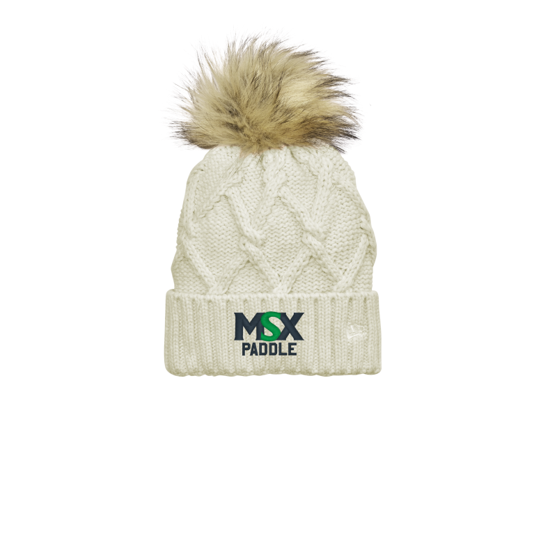 MSX Club New Era® Faux Fur Pom Beanie