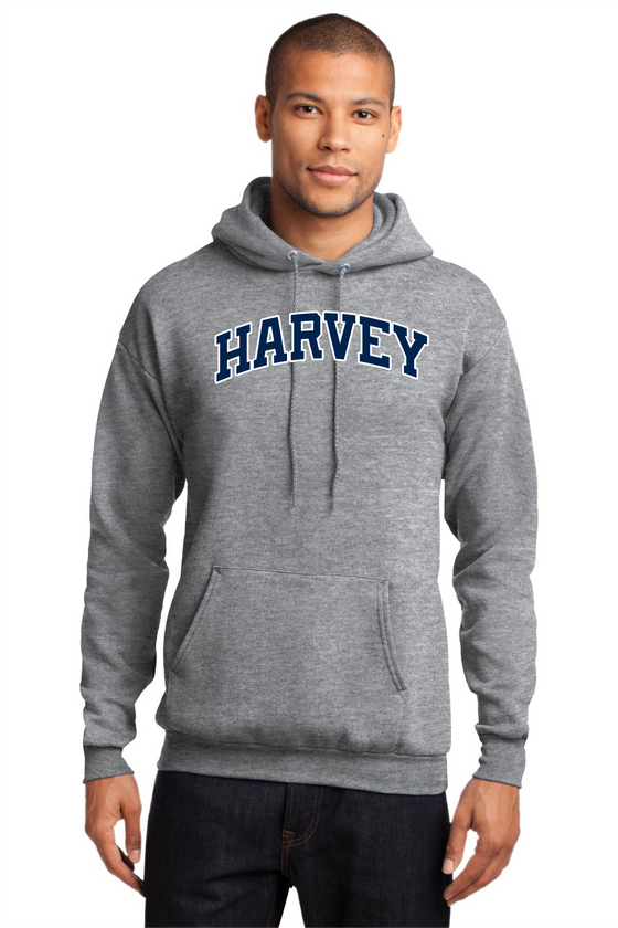 Harvey School Unisex Vintage Arc Logo Applique Hoodie