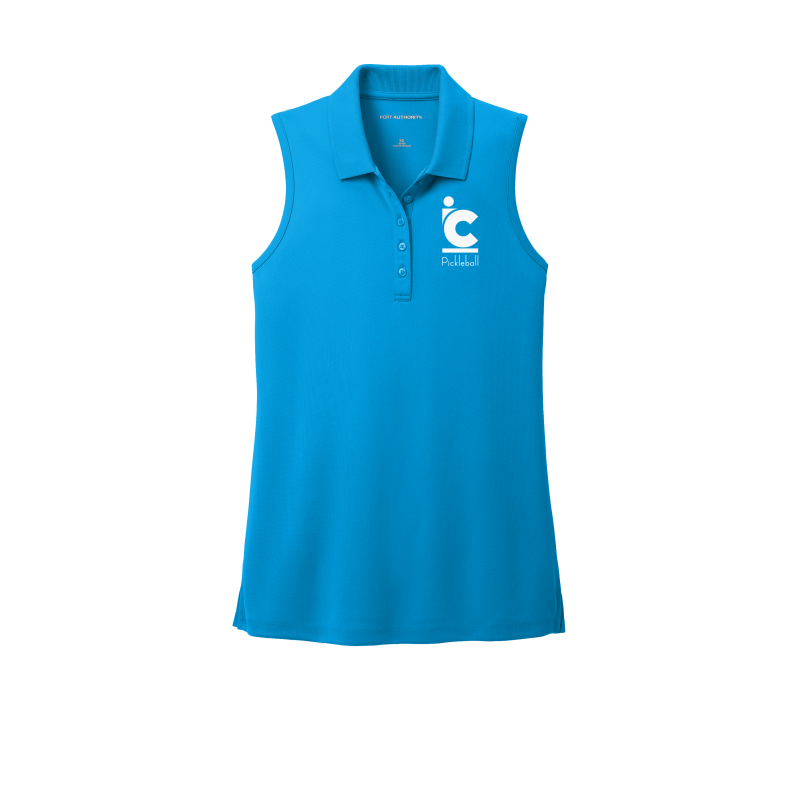 Women's IC Pickleball  UV Micro-Mesh Wicking Sleeveless Polo