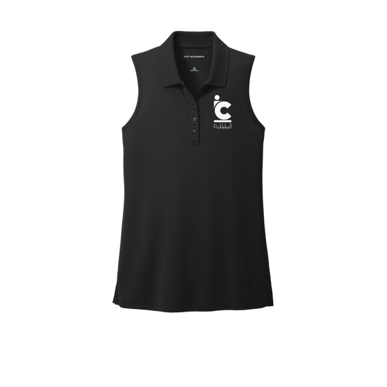 Women's IC Pickleball  UV Micro-Mesh Wicking Sleeveless Polo