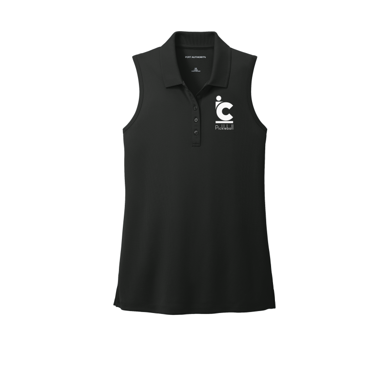 Women's IC Pickleball  UV Micro-Mesh Wicking Sleeveless Polo