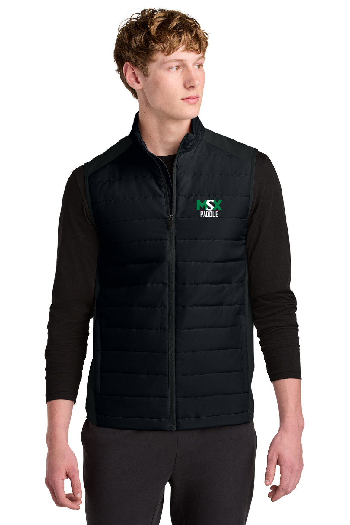 MSX Club Men's Padded Hybrid Puffer Vest