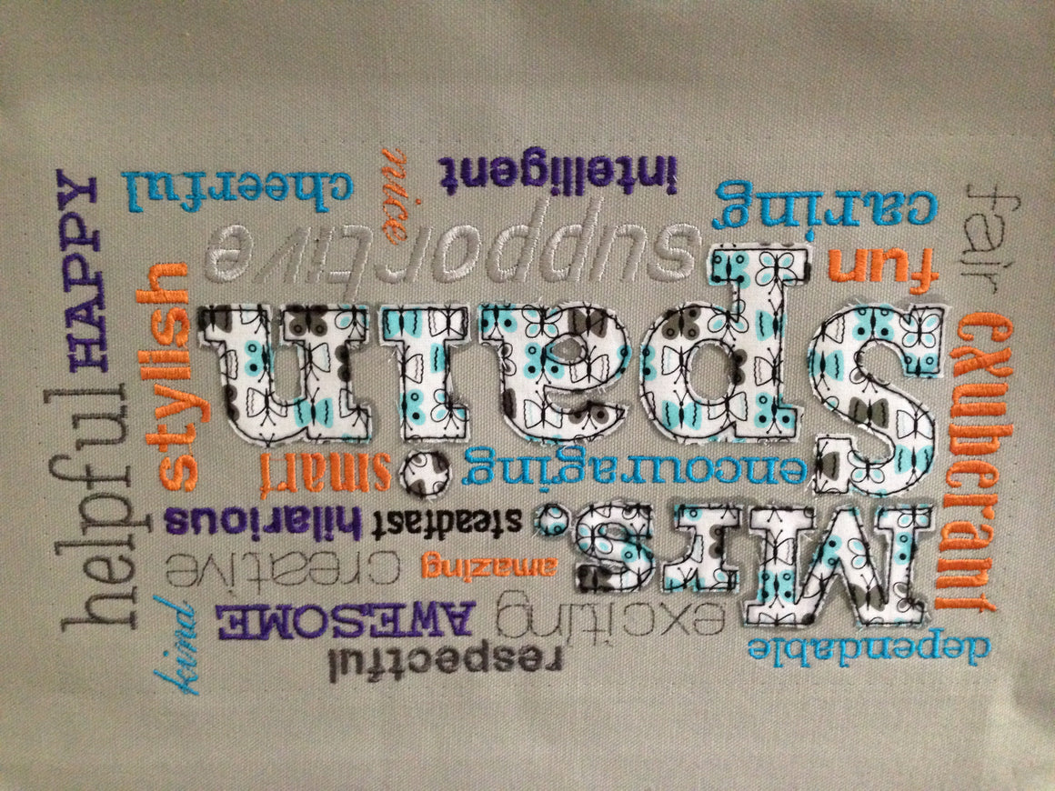 Subway Name Pillow