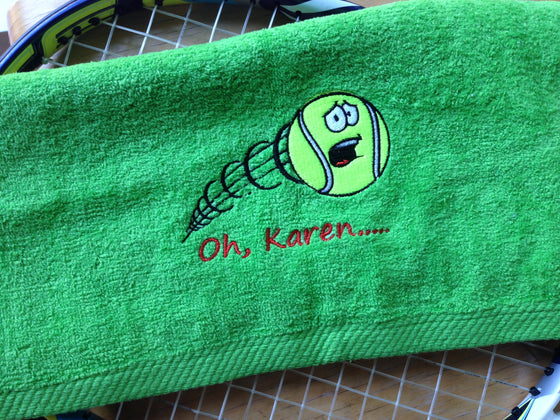 Screaming Tennis Ball Sports Sweat Towel