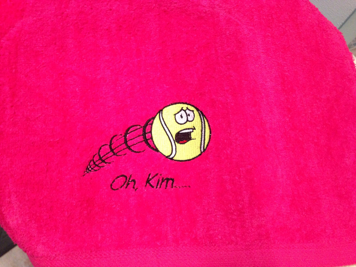 Screaming Tennis Ball Sports Sweat Towel