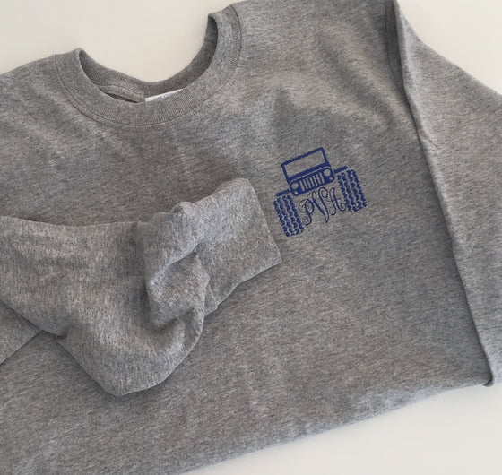 Jeep Monogram Monogrammed T-Shirt (Adult)