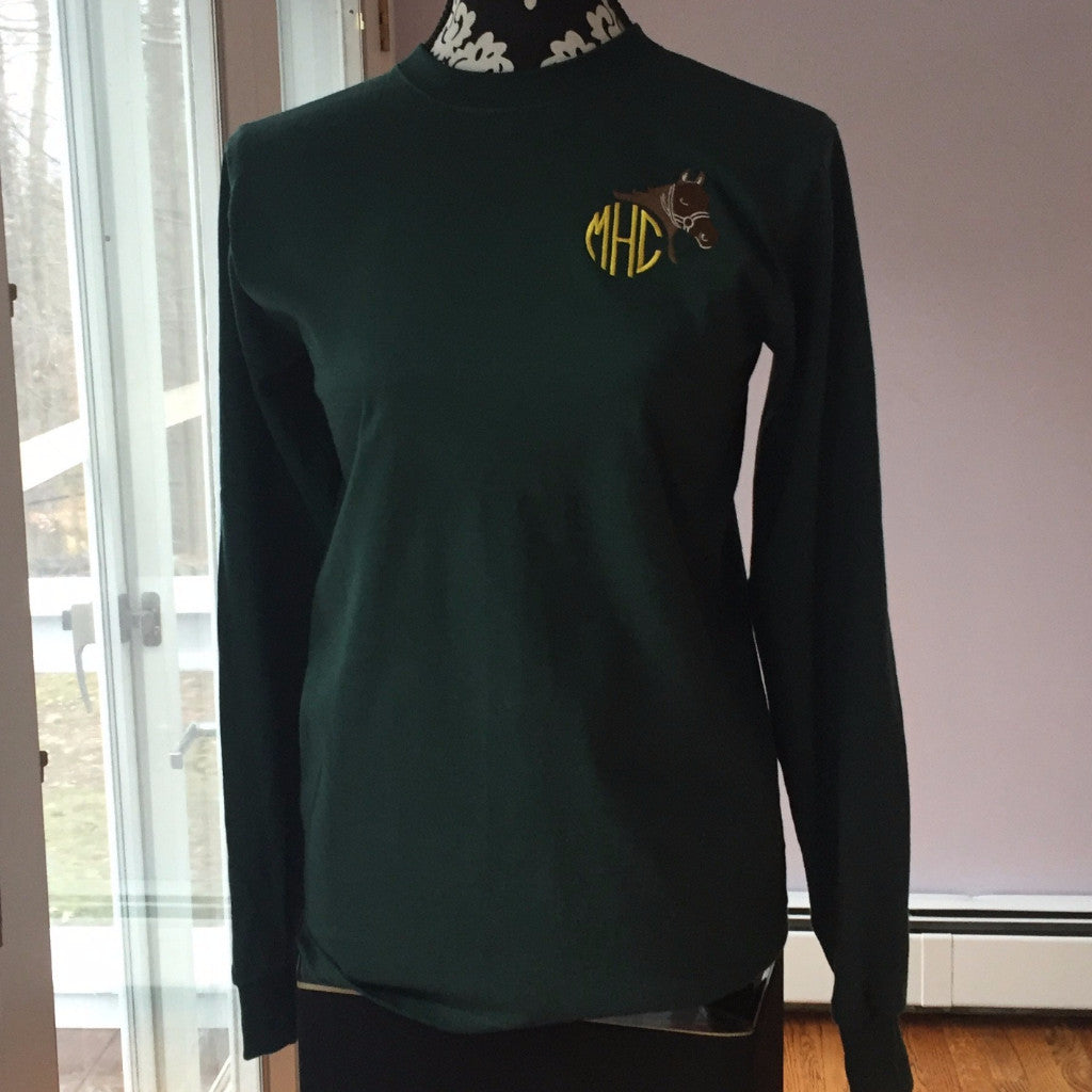 Horse Equestrian Monogrammed T-Shirt (Adult)
