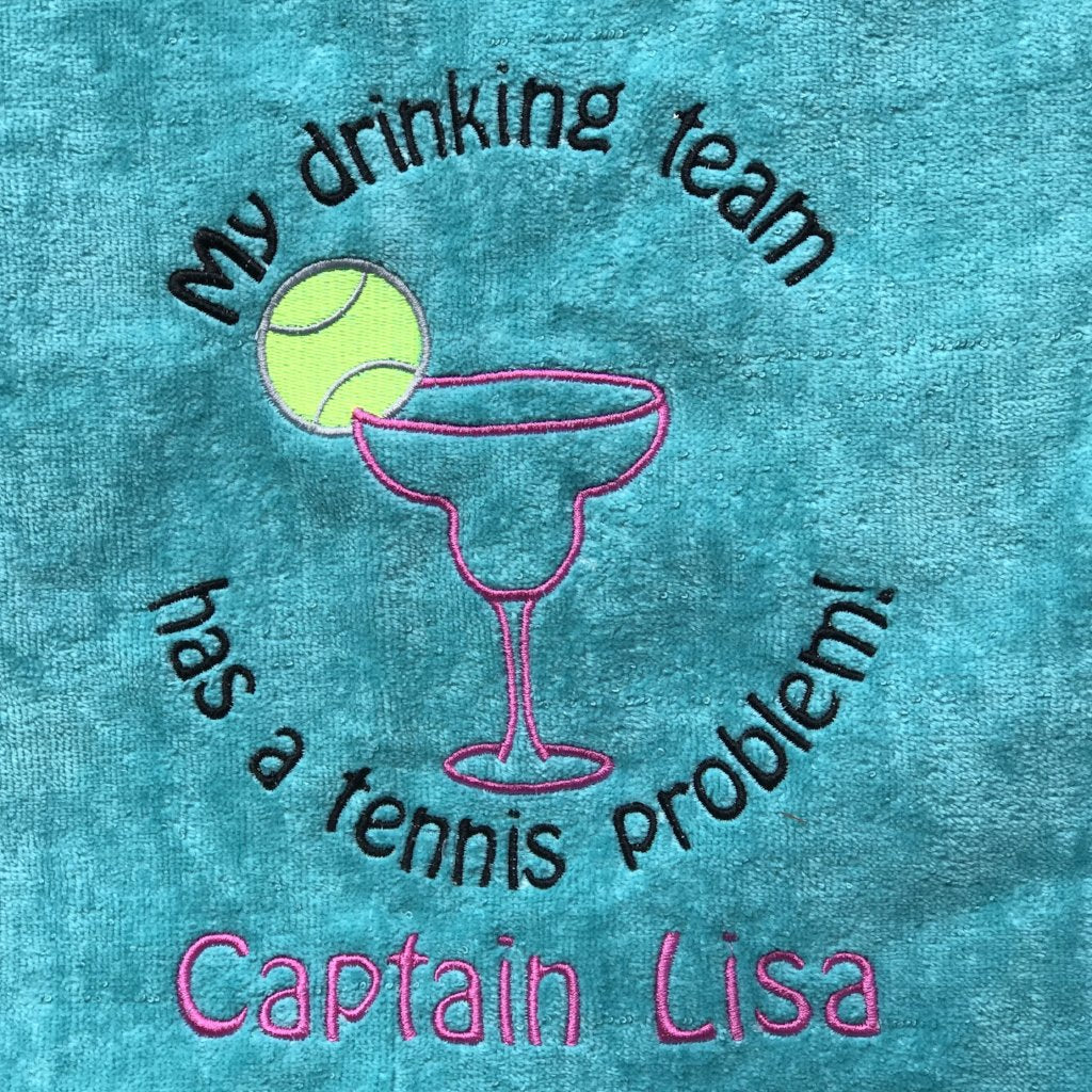 Personalized Tennis Beach Towel