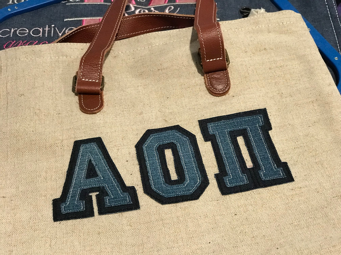Canvas Jute with Leather Handle Tote Bag
