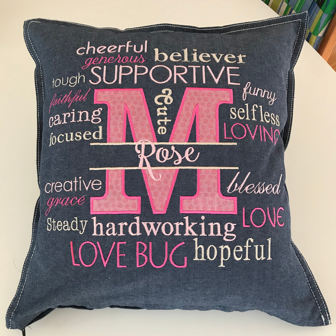 Subway Name Pillow