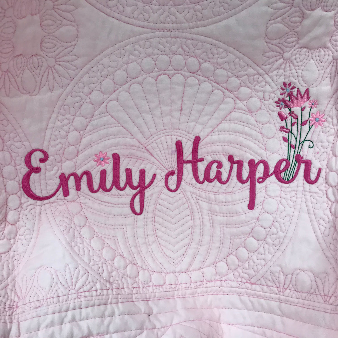 Personalized Christening Baby Quilt / Blanket
