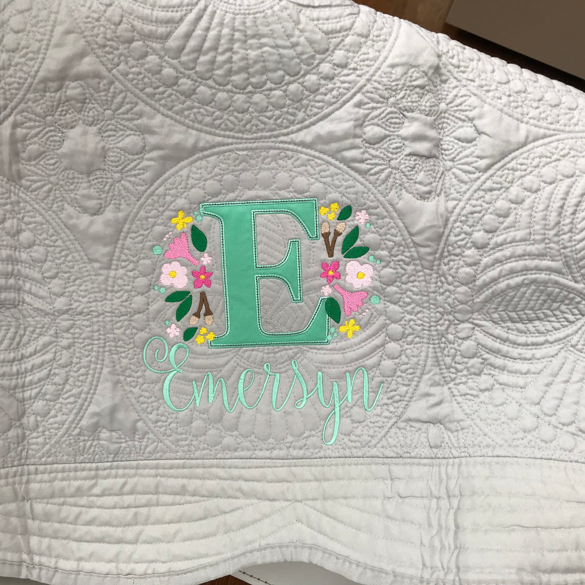 Personalized Christening Baby Quilt / Blanket