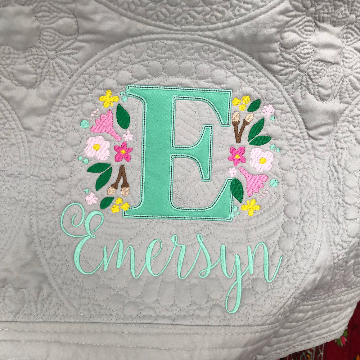 Personalized Christening Baby Quilt / Blanket