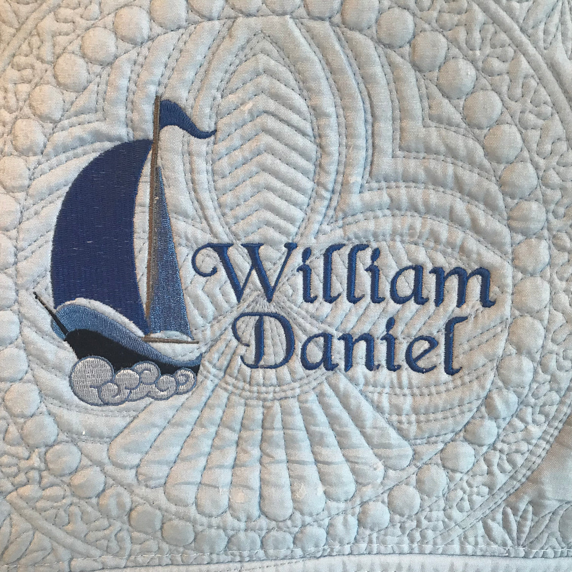 Personalized Christening Baby Quilt / Blanket