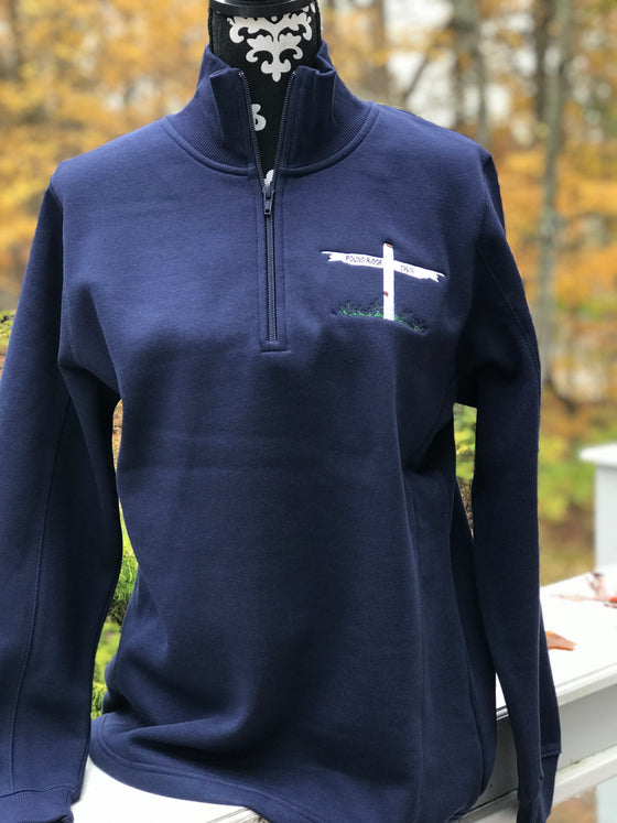 Pound Ridge Pointing Street Sign Quarter Zip Pullover